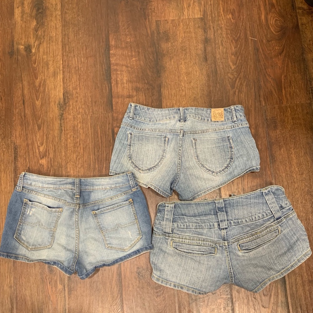 BUNDLE of SIZE 7 blue jean shorts